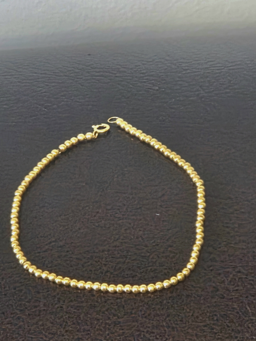 Bracelet Solid Gold 18K Fashion Vintage Charm AU750 Pure Gold with  Beads Design - Picture 4 of 9
